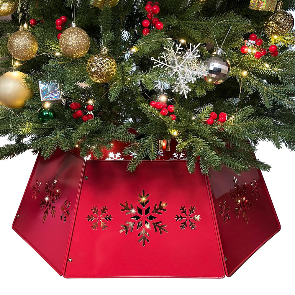 WKHOMEDECO collier de sapin face complète, embelli la base du sapin
