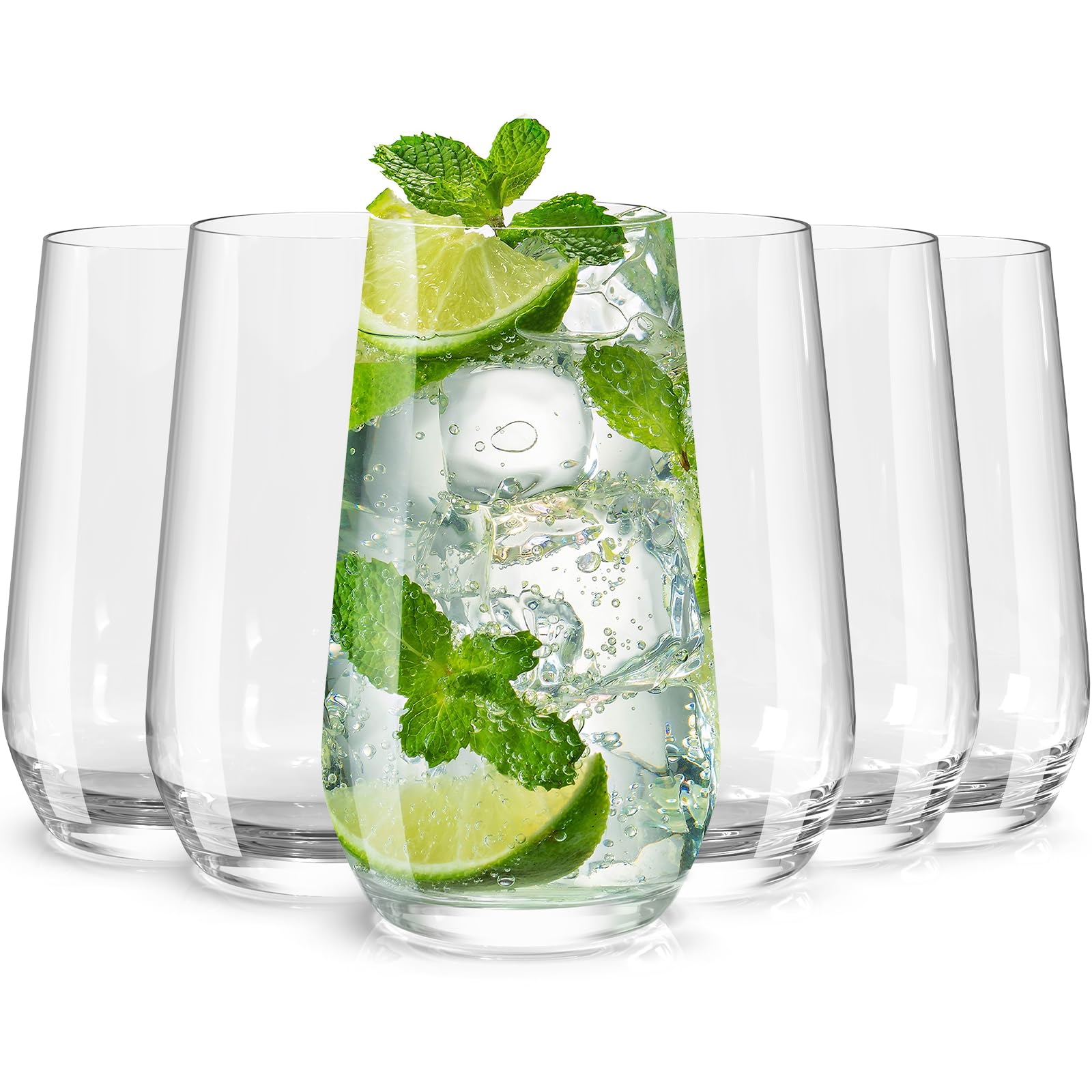 Wlasss lot de six verres face avant présentant un design élégant et durable