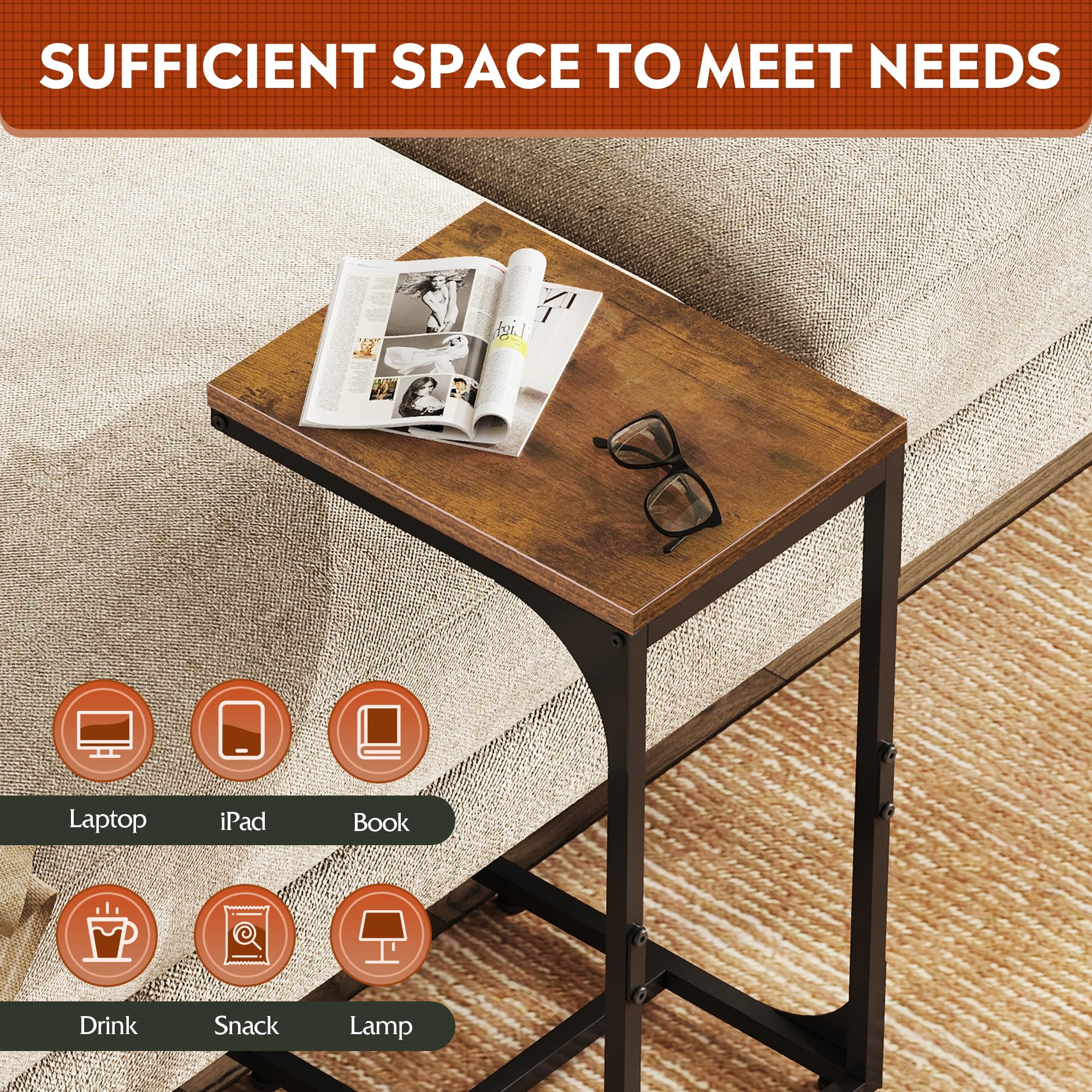 WLIVE pied réglable sur tapis stabilisant la table