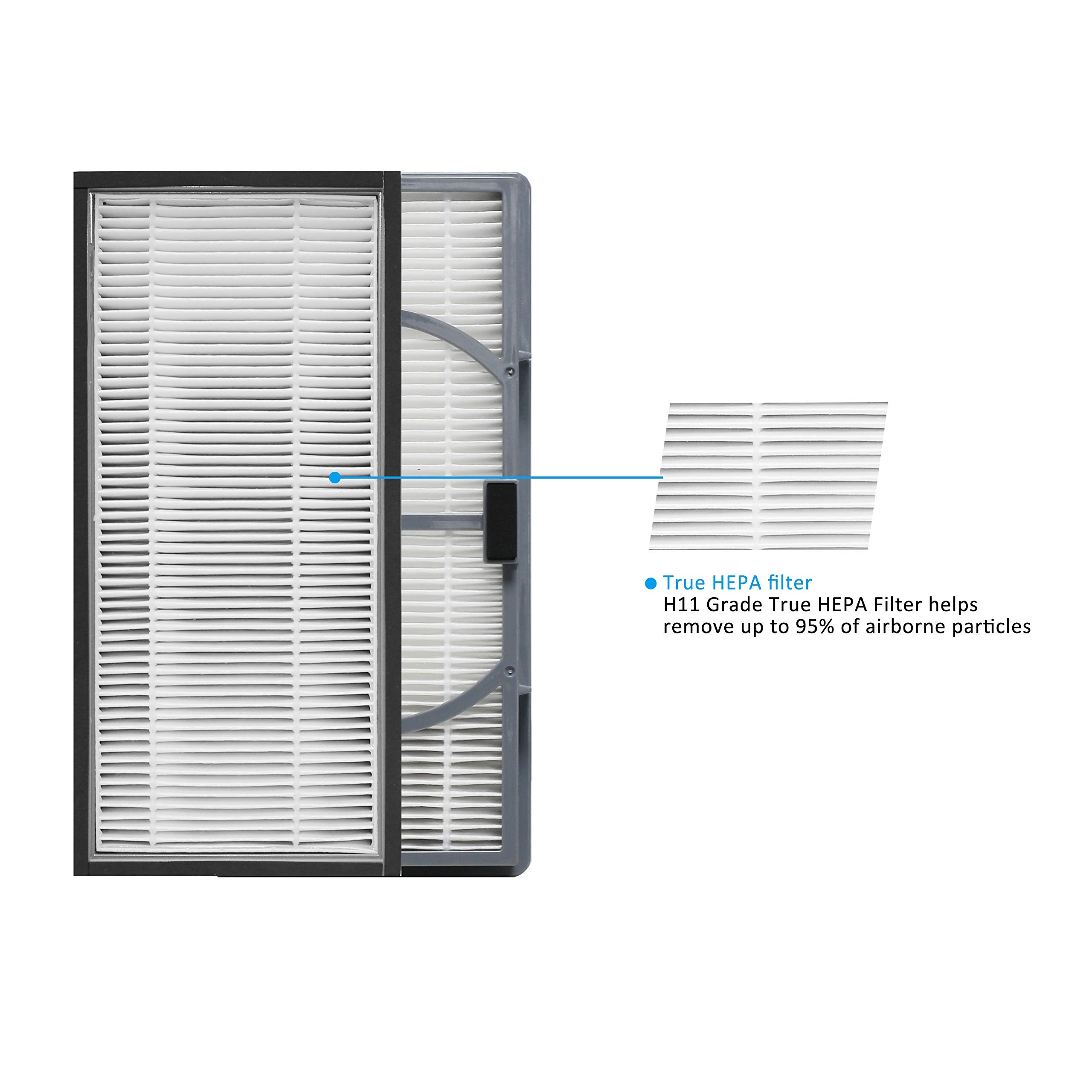 WOCASE filtre inséré dans un purificateur illustrant une installation simple
