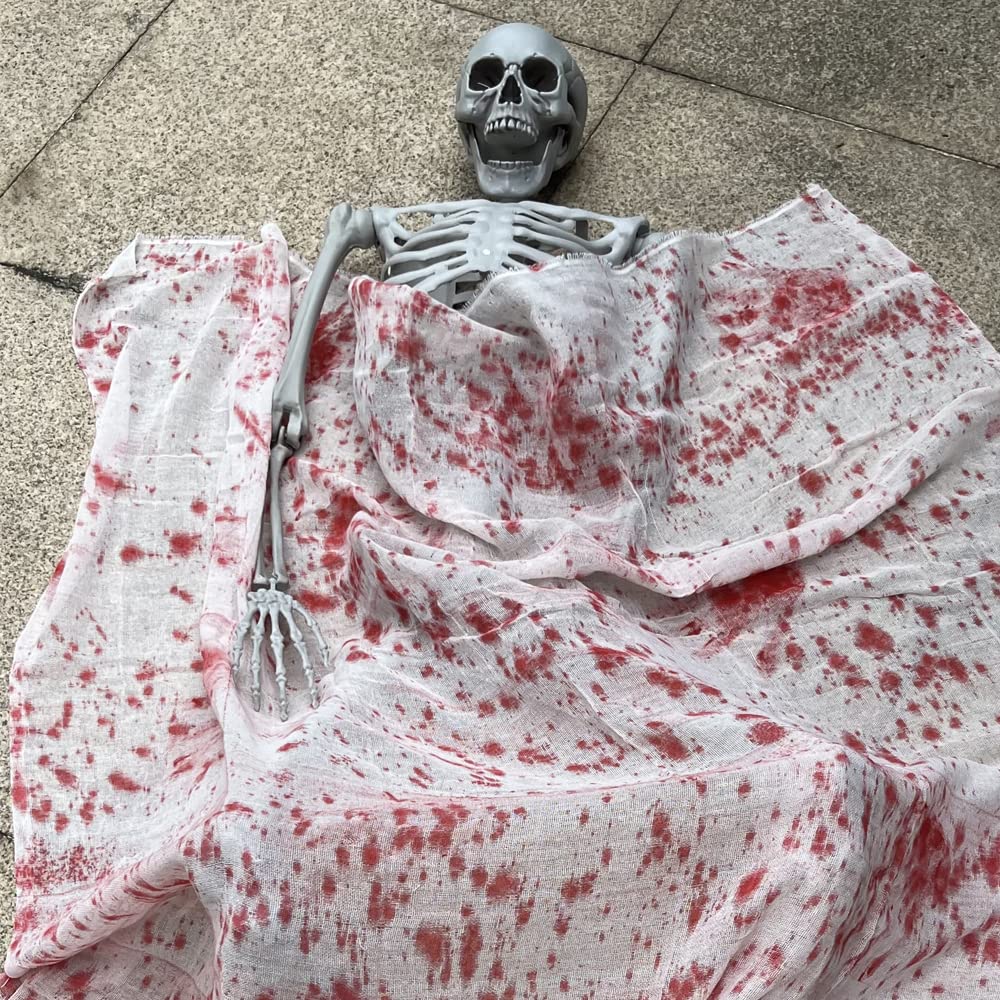 Wocst squelette dans scène cimetière ambiance effrayante prête à l'emploi