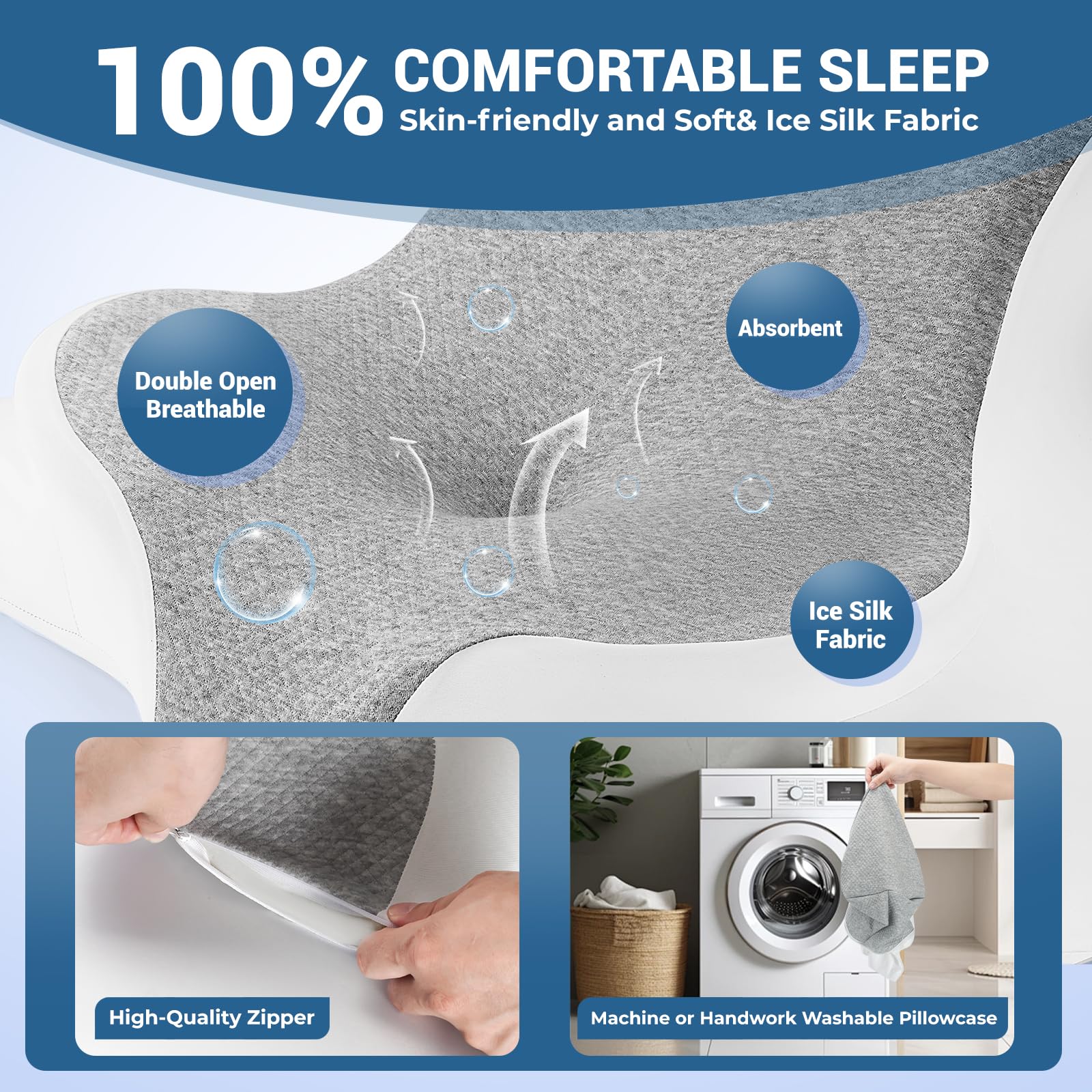 WOGAHEV oreiller en usage sur lit pour lire confortablement