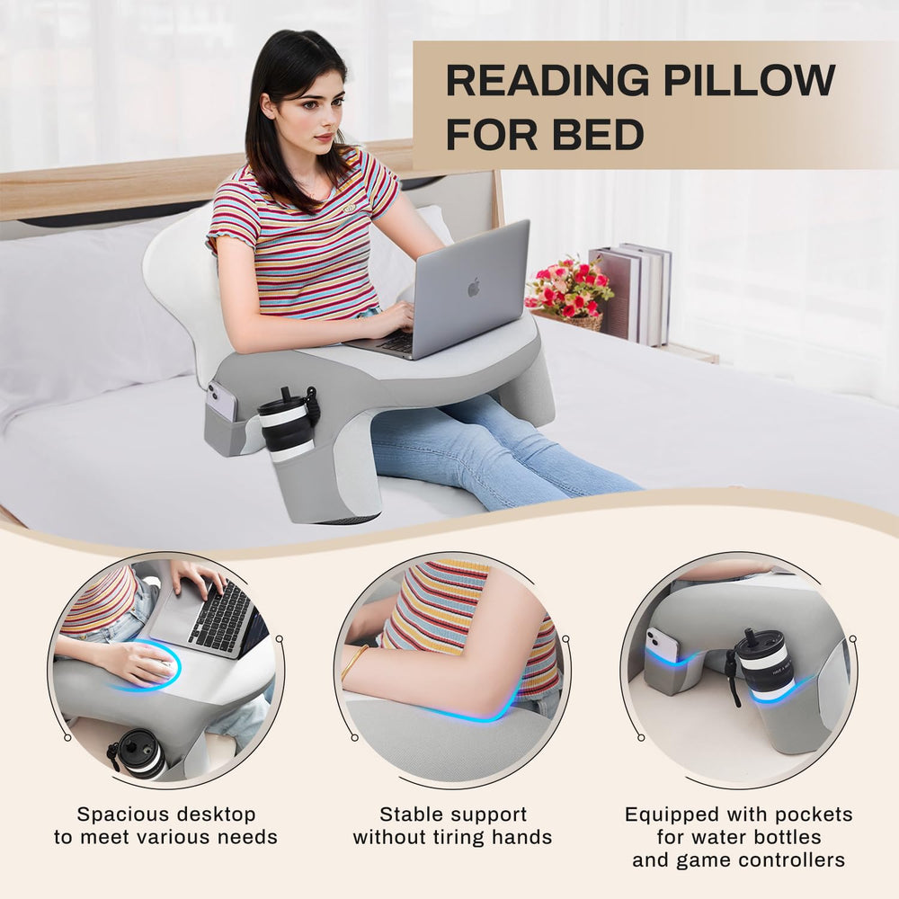 WOGAHEV coussin en usage sur canapé pour lecture prolongée confortable