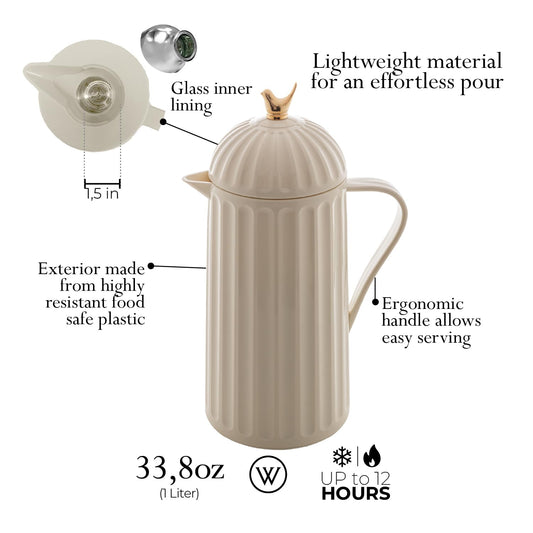 WOLFF bouchon oiseau doré décoratif ajoutant raffinement à la carafe