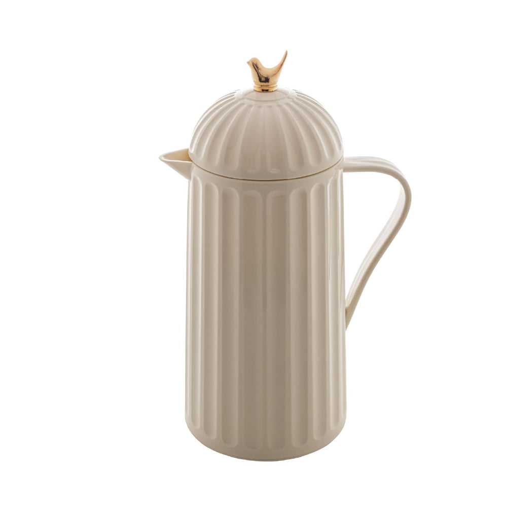 WOLFF carafe face blanche élégante conservant boissons et style