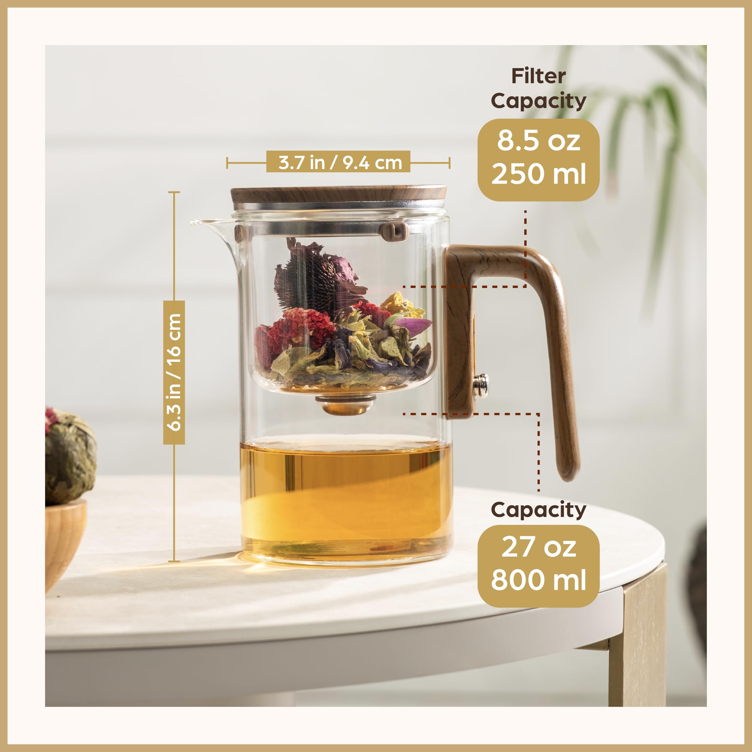 WOLTBLOOM mise en scène service thé montrant infusions florales