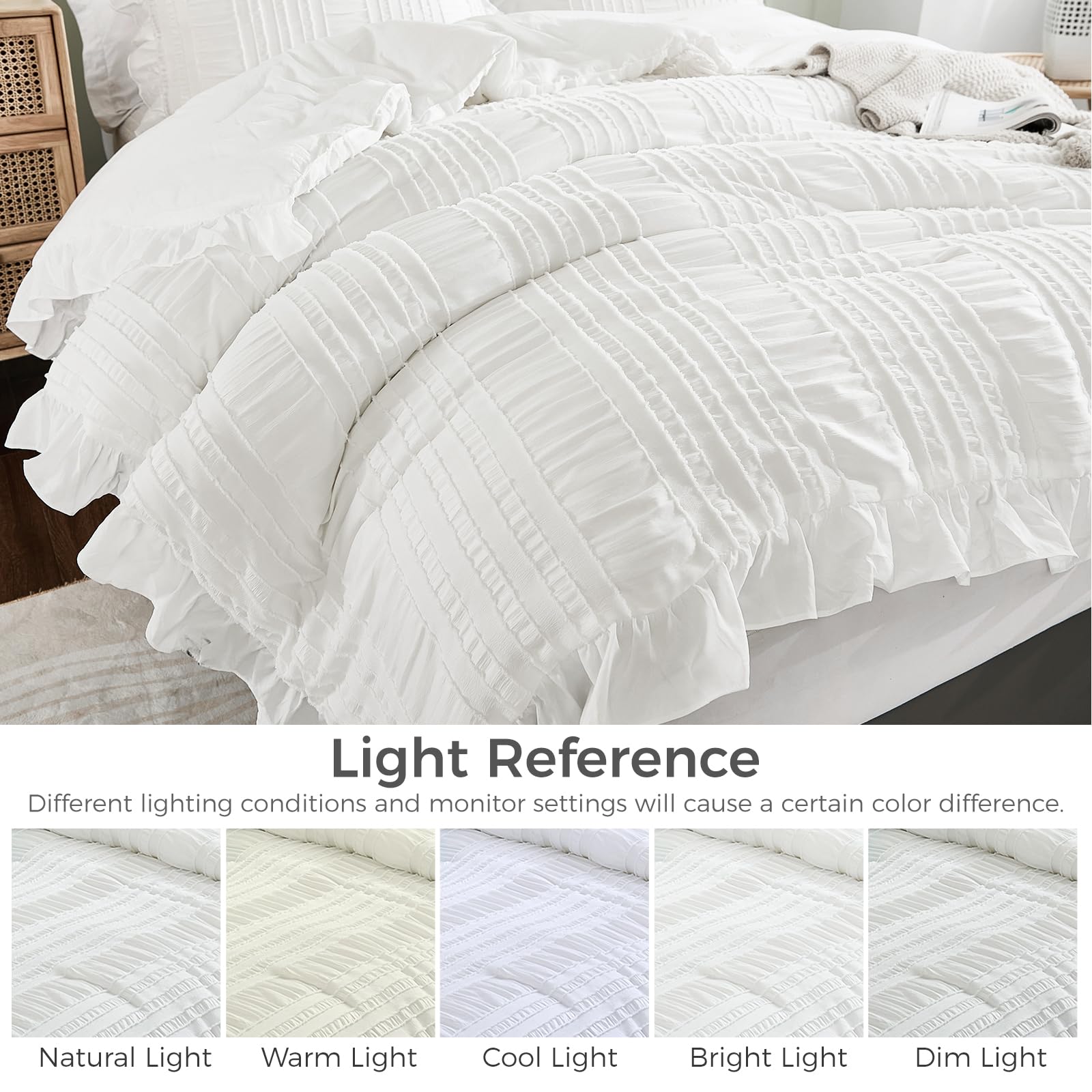 WONGS BEDDING comparaison taille montrant dimensions 90×90 adaptées queen