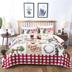 WONGS BEDDING face avant motif de Noël chaleureux et festif, ajoute une ambiance cosy