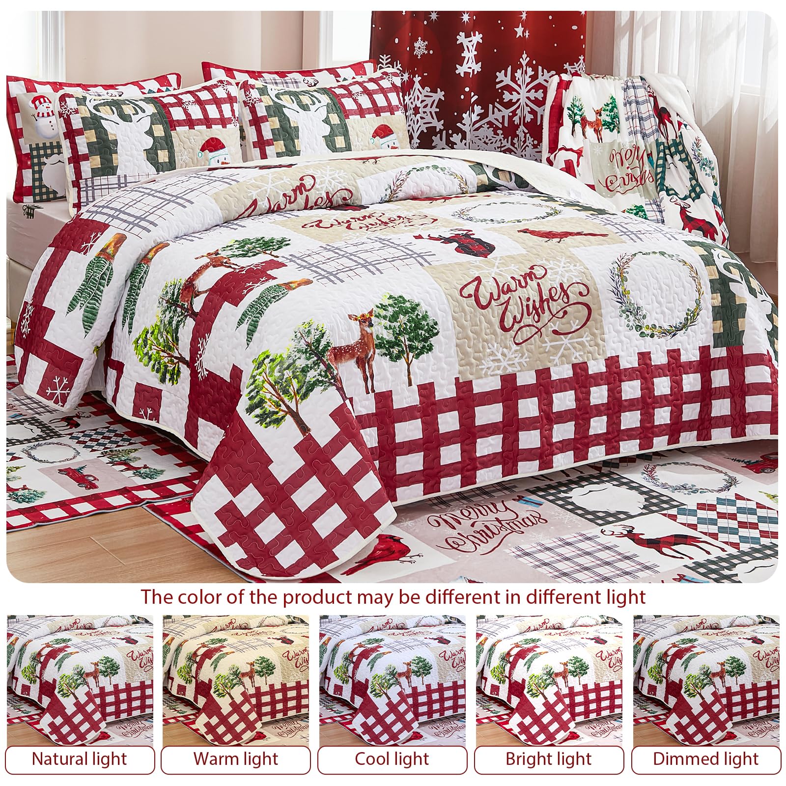 WONGS BEDDING couette sur lit d'enfant apportant charme festif et résistance