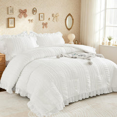 WONGS BEDDING gros plan seersucker texture apportant relief et style