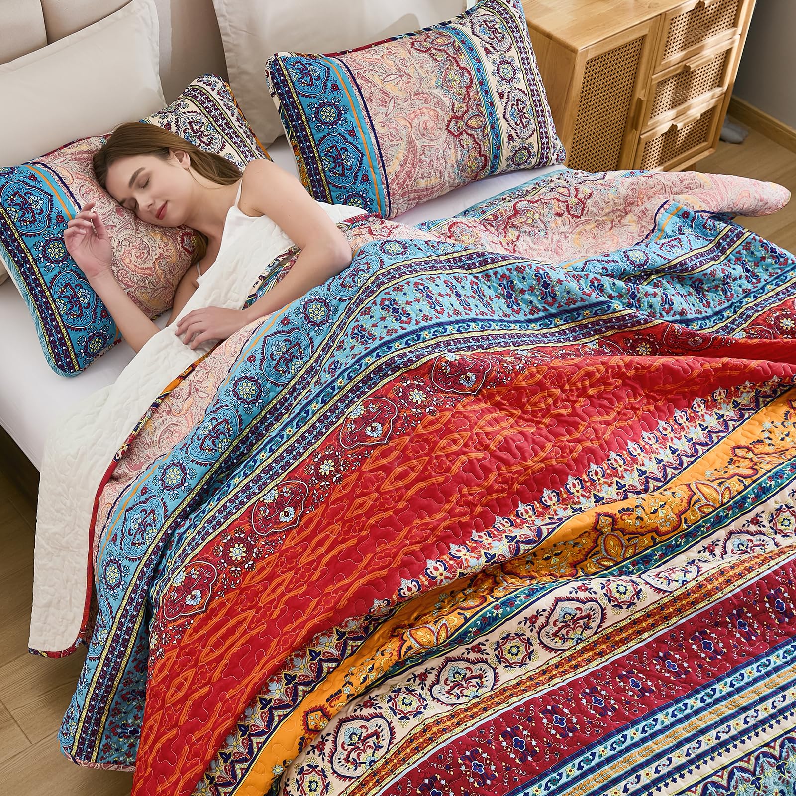 WONGS BEDDING comparaison échelle montrant dimensions California King