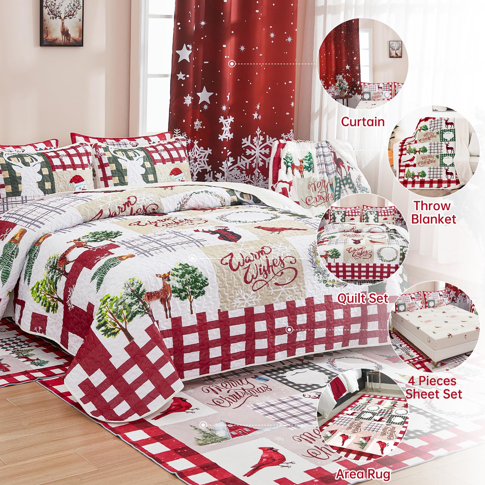 WONGS BEDDING comparaison taille queen illustrant les dimensions généreuses