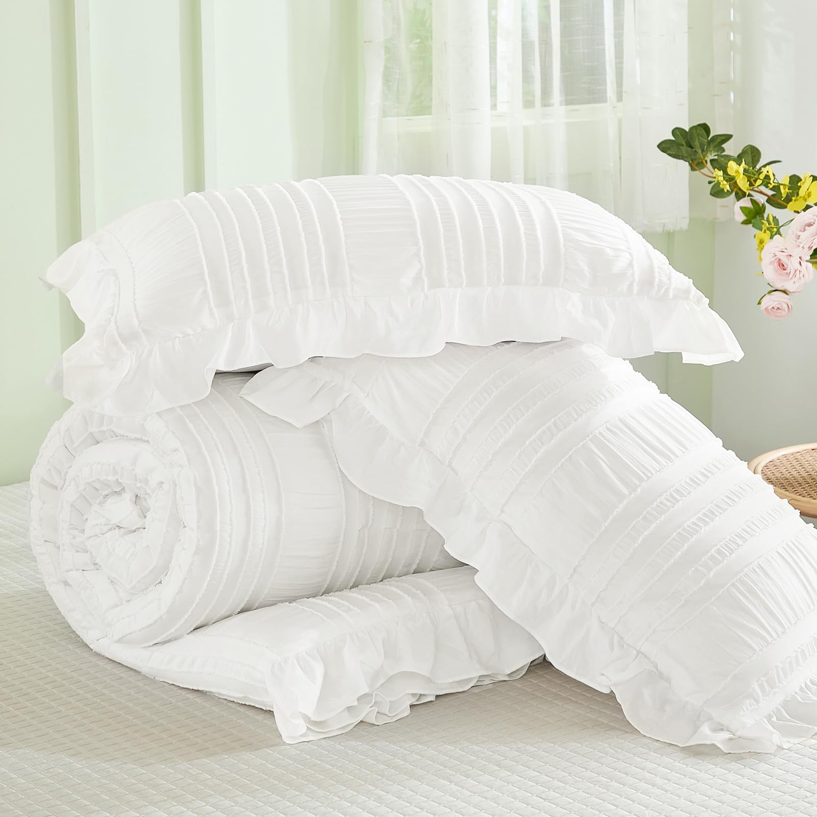 WONGS BEDDING étiquette lavage démontrant facilité d'entretien et durabilité