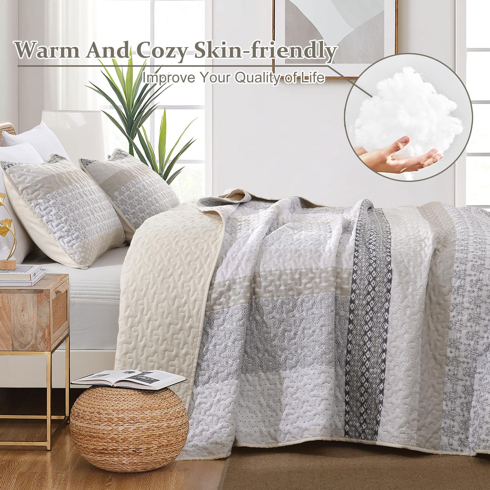 WONGS BEDDING taies incluses et finition nette pour un lit soigné