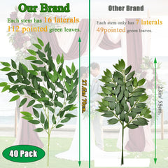 WONICE composition bouquet avec Ruscus pour volume et finition professionnelle