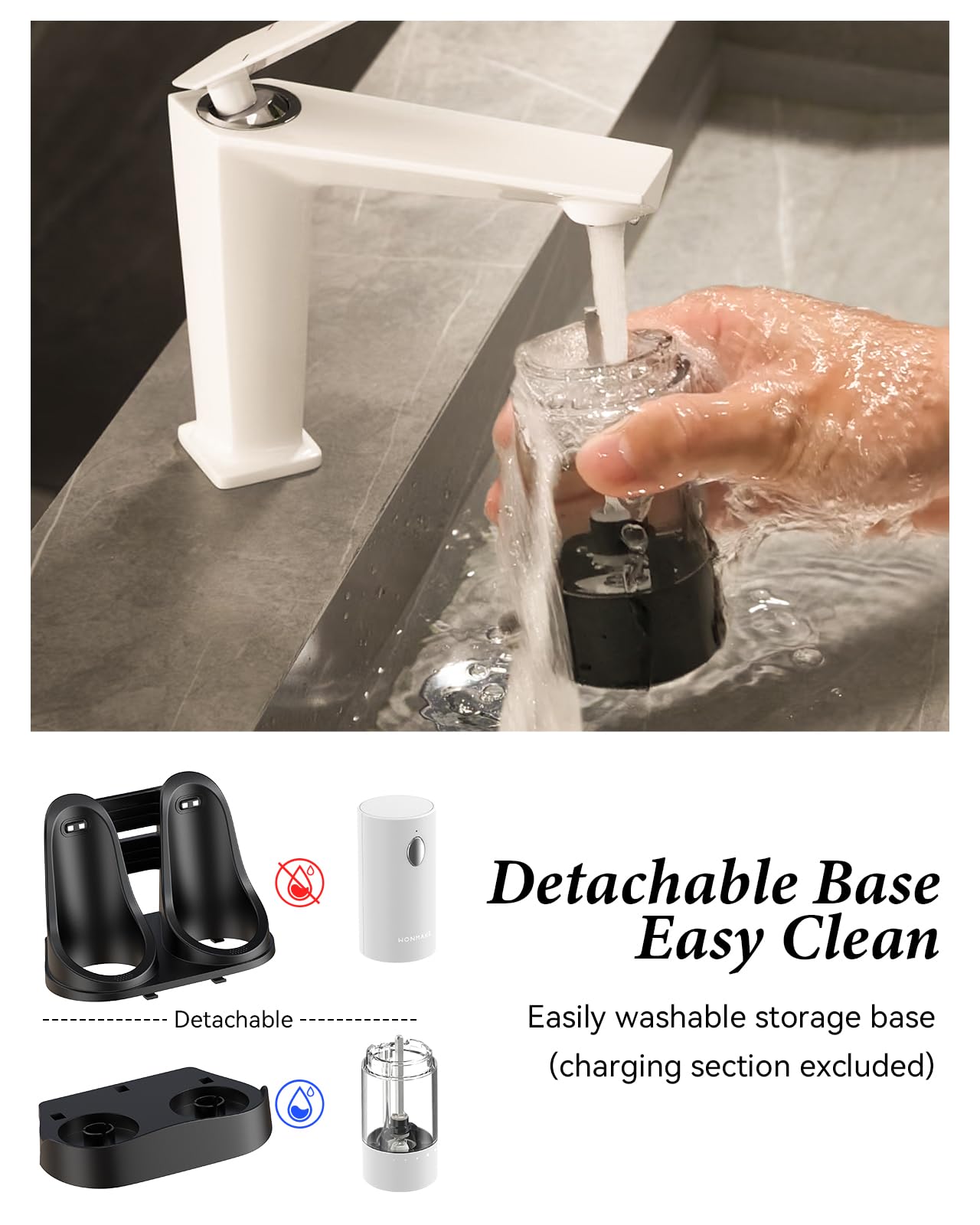 WONMAKE comparaison taille main démontrant ergonomie et prise en main