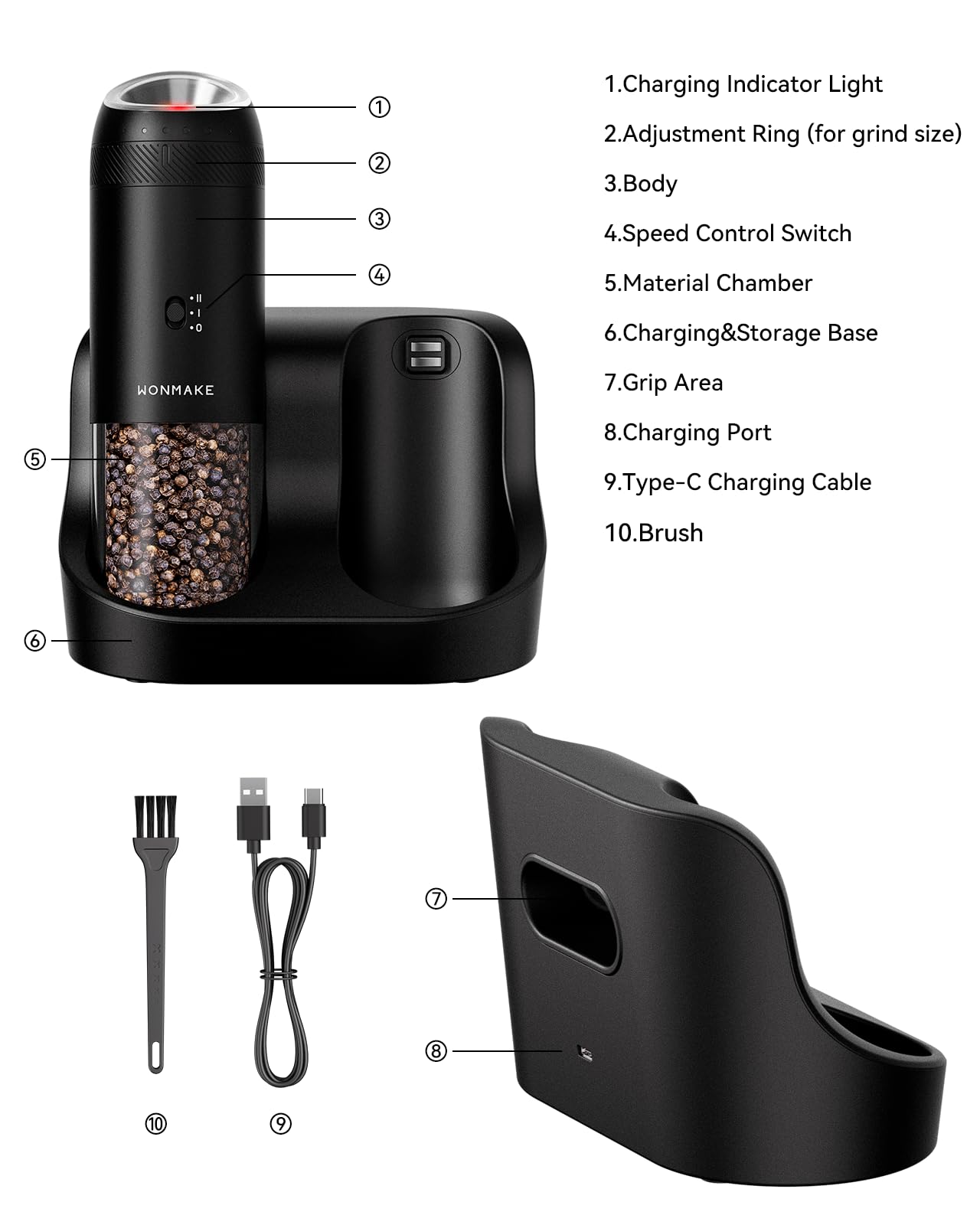WONMAKE comparaison taille avec main pour visualiser ergonomie et prise en main