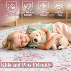 Wonnitar tapis en situation enfant jouant pour confort et sécurité
