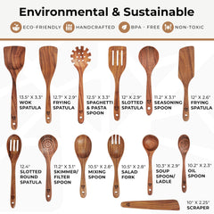 Woodenhouse louche et cuillère à pâtes en détail, parfaites pour servir sans abîmer