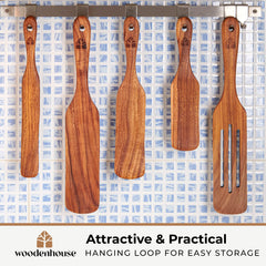 Spurtle Woodenhouse utilisée pour remuer une sauce, protège poêles antiadhésives