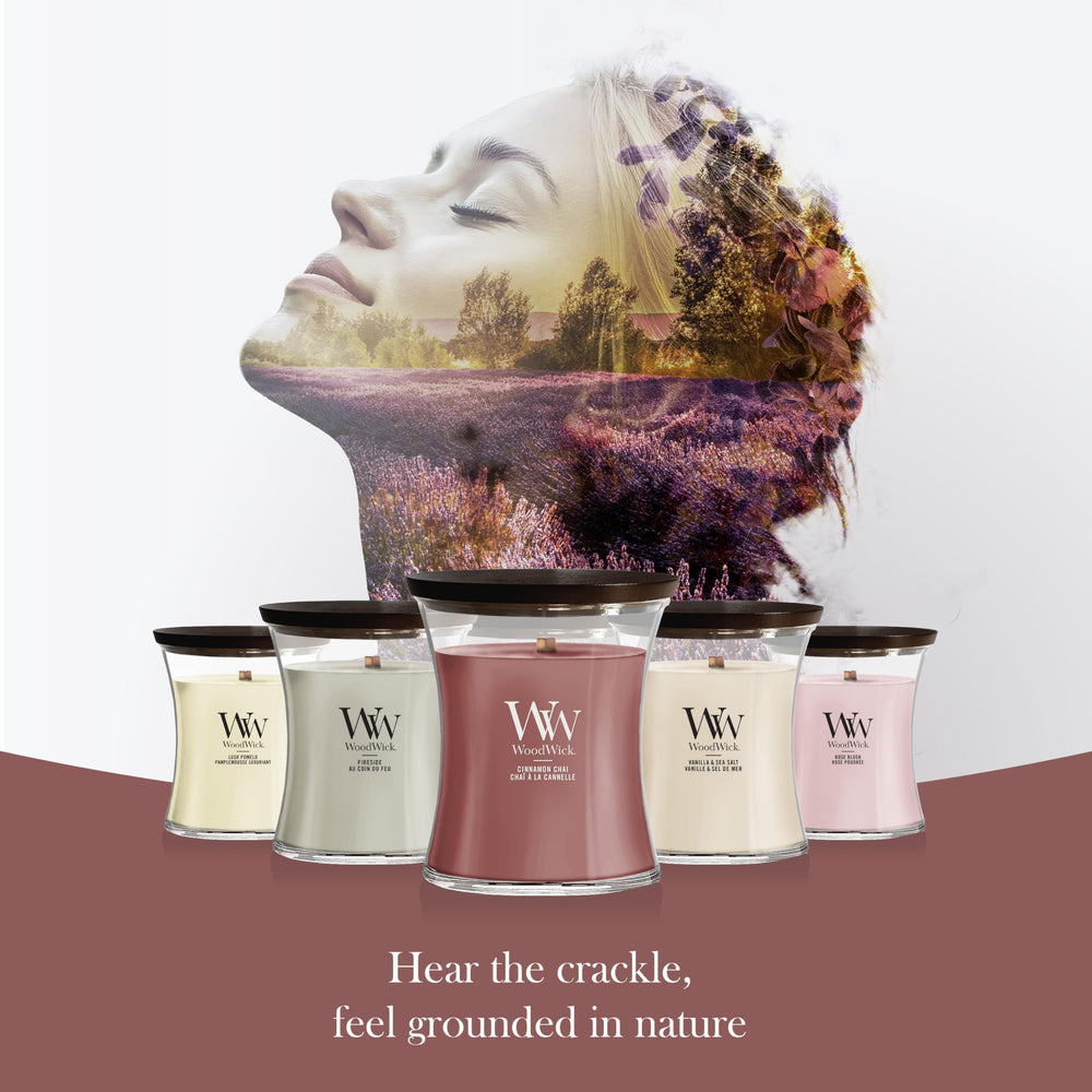 WoodWick (ウッドウィック) insert parfum montrant concentration aromatique et richesse des notes