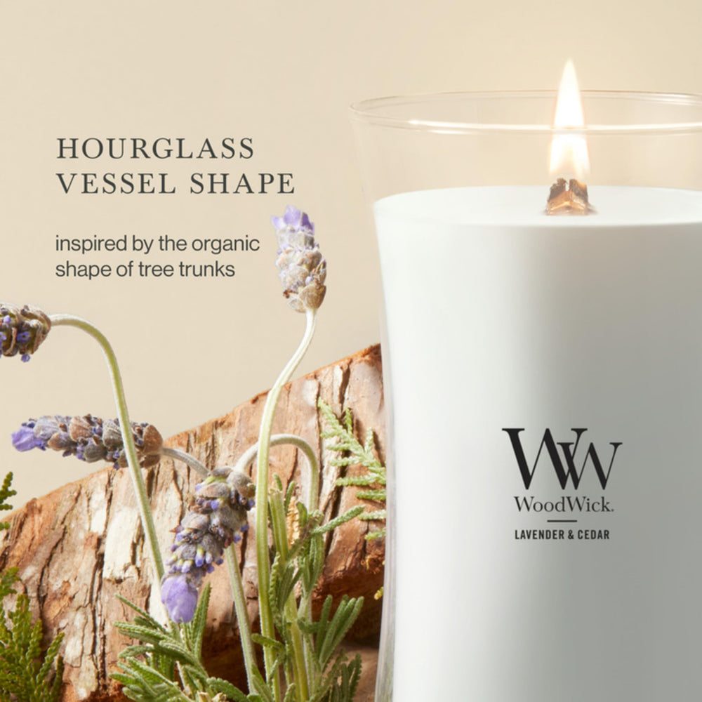 WoodWick cire mélange soja-paraffine texture lisse garantissant diffusion