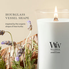 WoodWick cire mélange soja-paraffine texture lisse garantissant diffusion