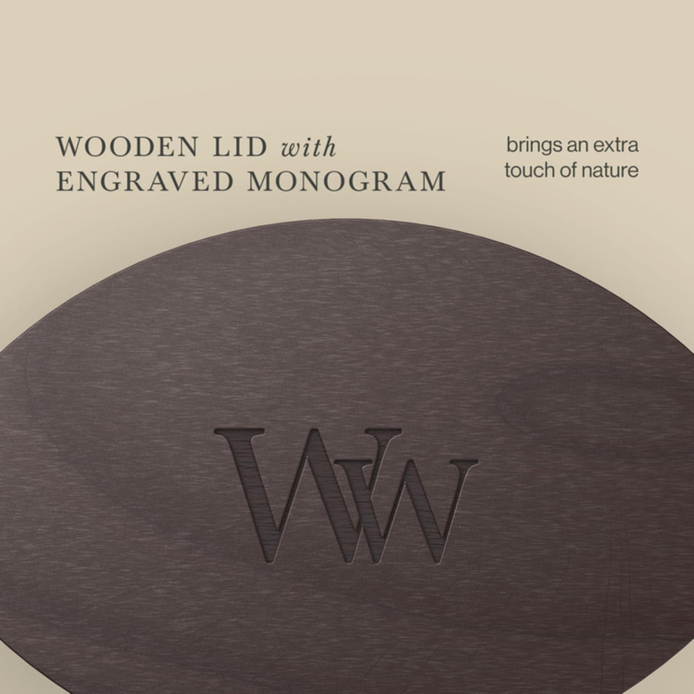 WoodWick(ウッドウィック) comparaison taille avec main pour repère d'échelle pratique
