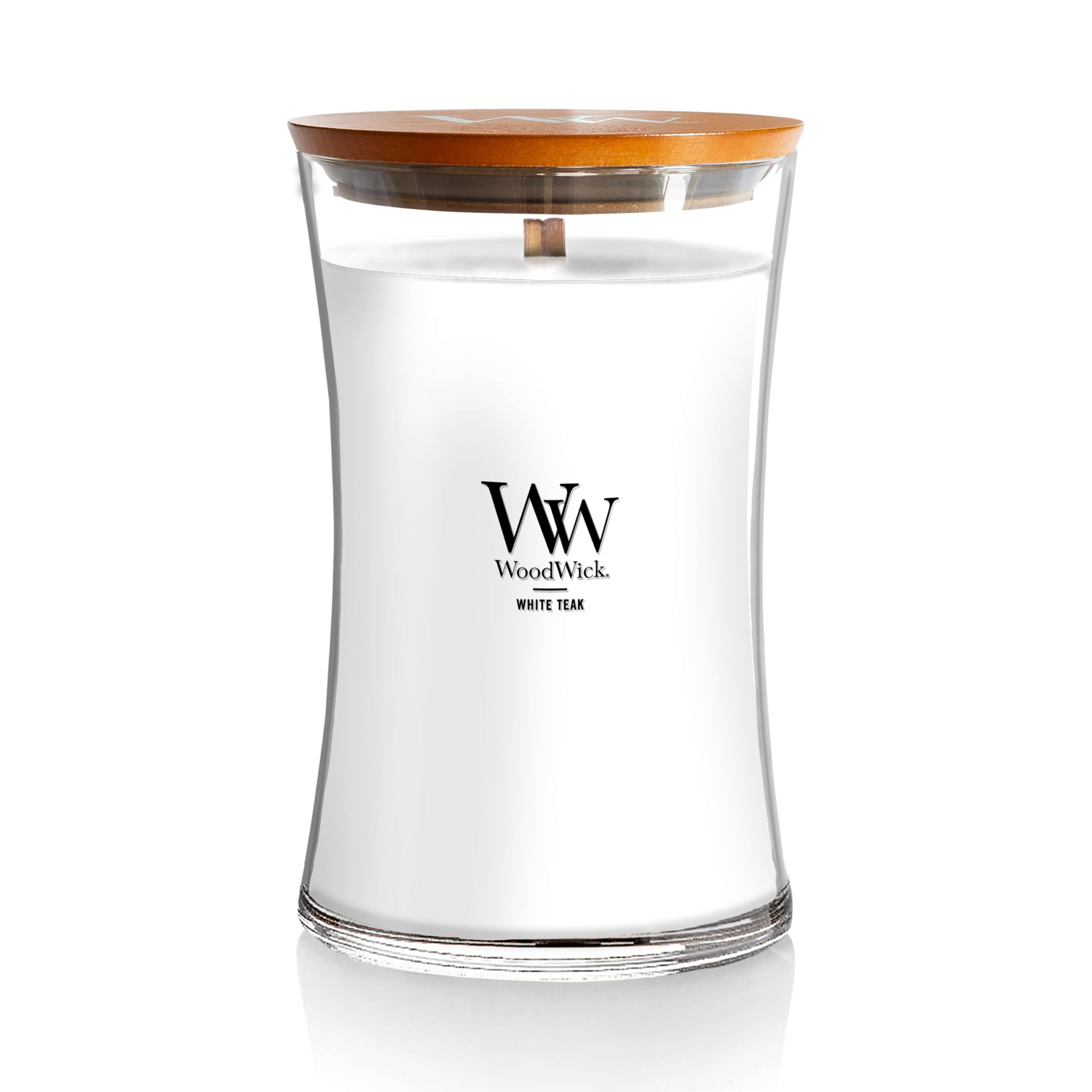 WoodWick(ウッドウィック) vue avant du bocal hourglass, design décoratif distingué