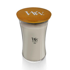 WoodWick profil sablier montrant la forme distinctive et raffinée