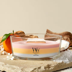 WoodWick(ウッドウィック) mèche en bois montrant le détail crépitant et chaleur