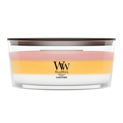 WoodWick(ウッドウィック) bougie ellipse vue frontale pour décoration et ambiance