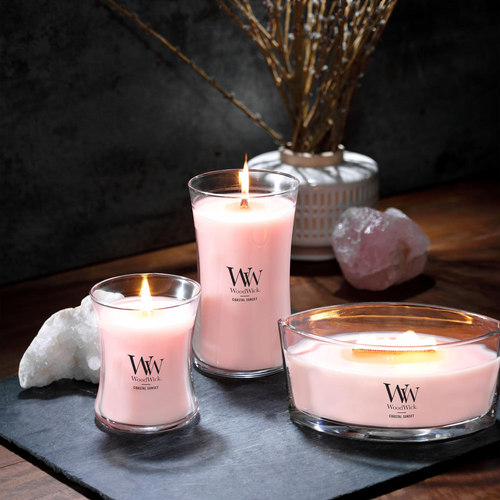 WoodWick(ウッドウィック) cire premium gros plan, diffusion de parfum constante