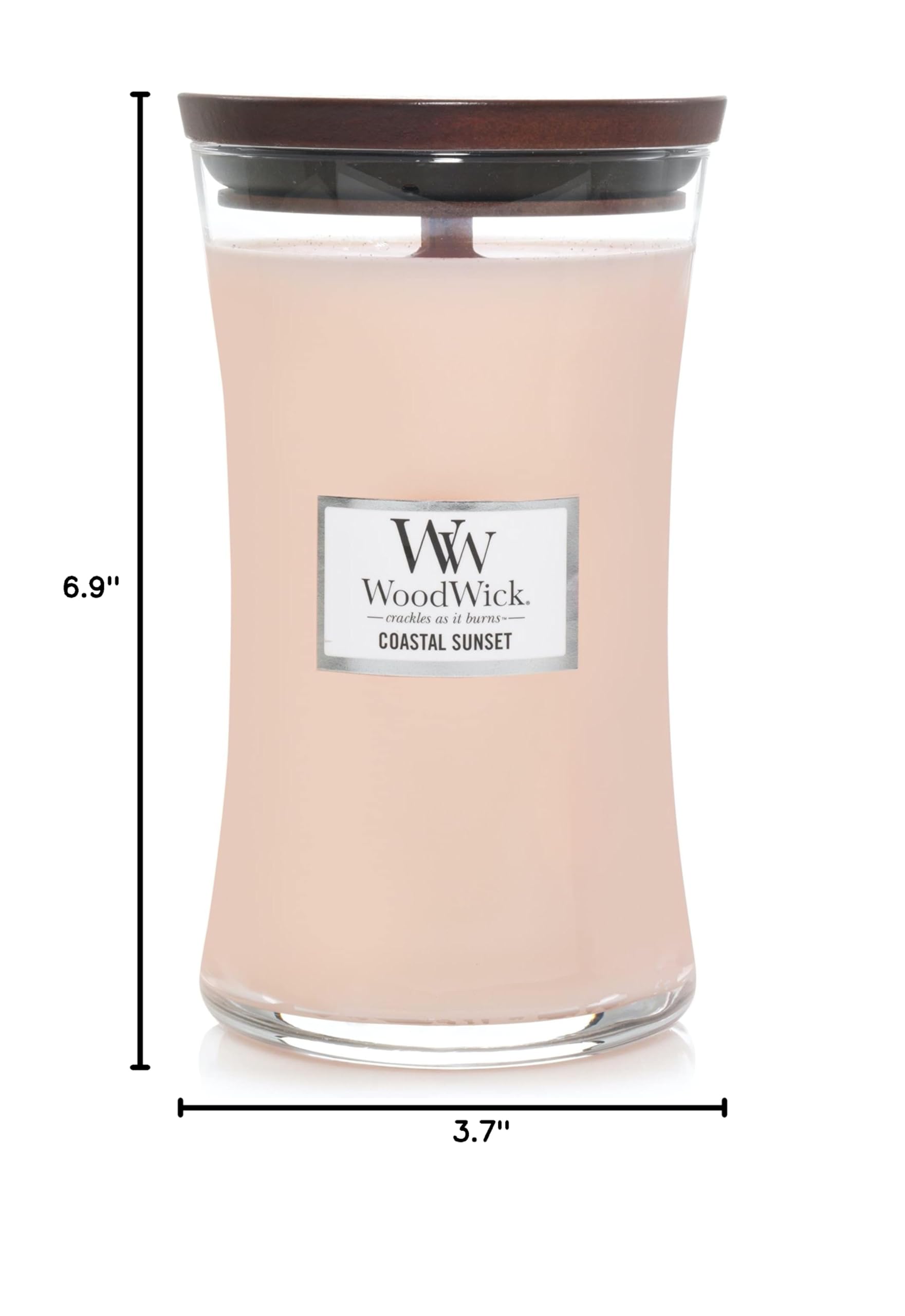 WoodWick(ウッドウィック) bougie en cours de combustion, crépitement sensoriel agréable