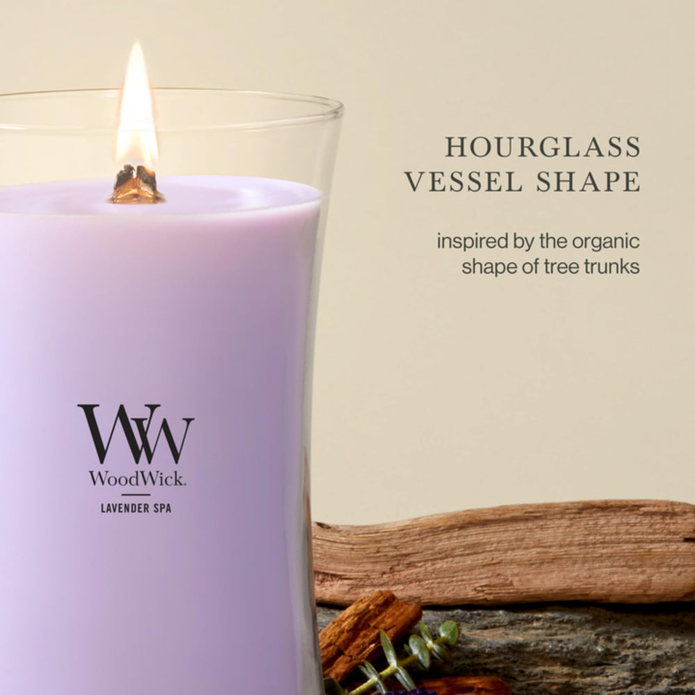 WoodWick(ウッドウィック) bougie allumée ambiance spa relaxante