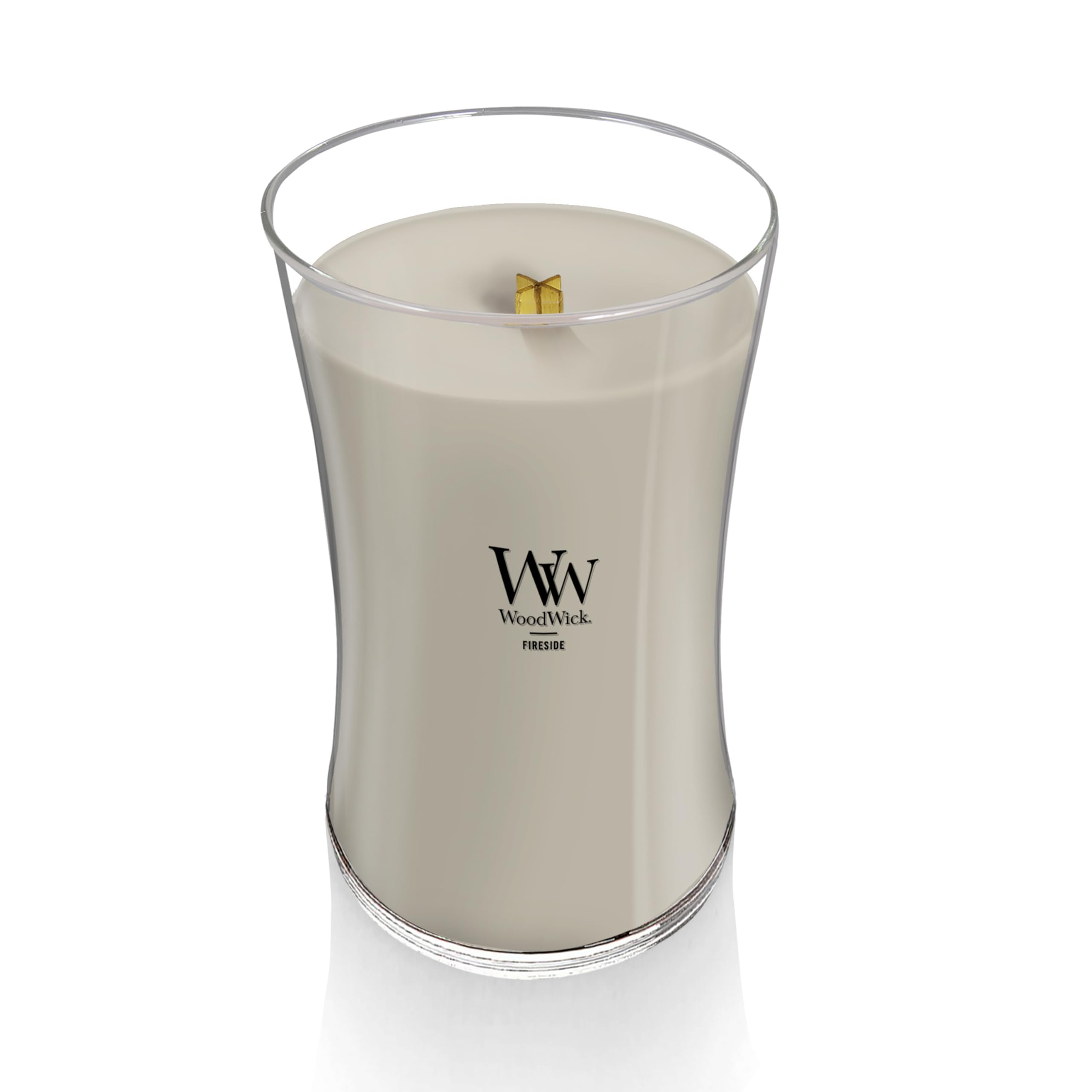 WoodWick mèche Pluswick gros plan offrant crépitement agréable