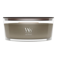 WoodWick gros plan ellipse montrant design et diffusion uniforme