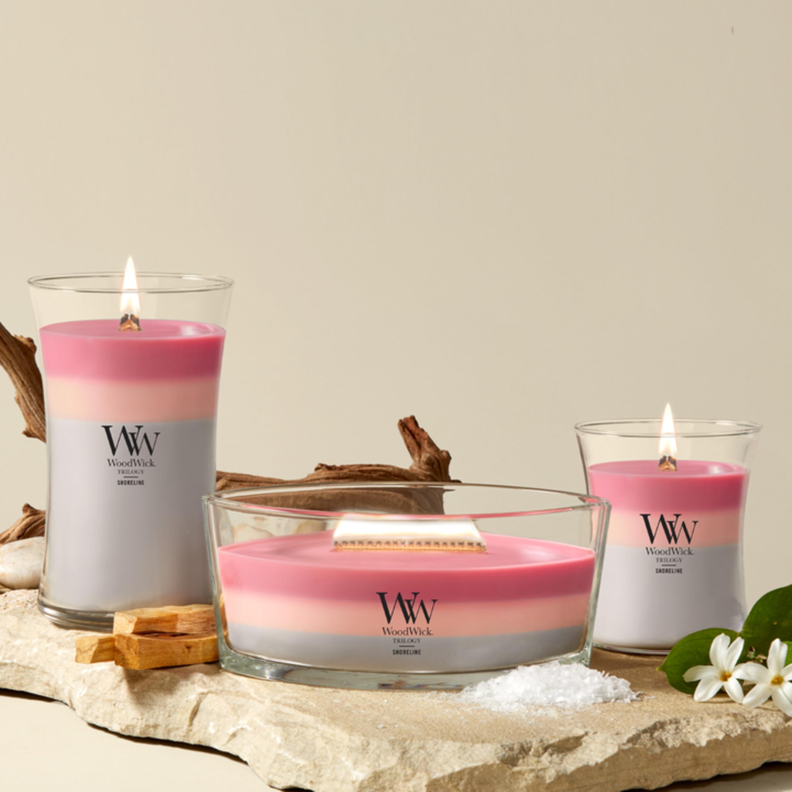 WoodWick Shoreline coffret cadeau mis en scène parfait pour offrir et impressionner