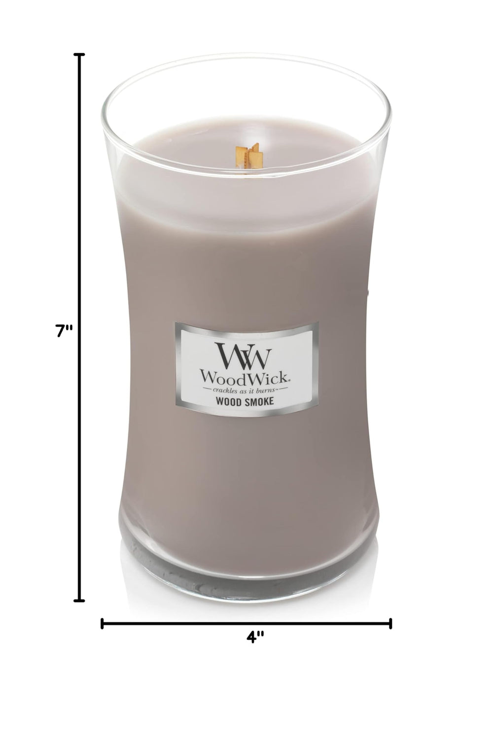 WoodWick wood smoke verre et finition premium mettant en valeur l’esthétique