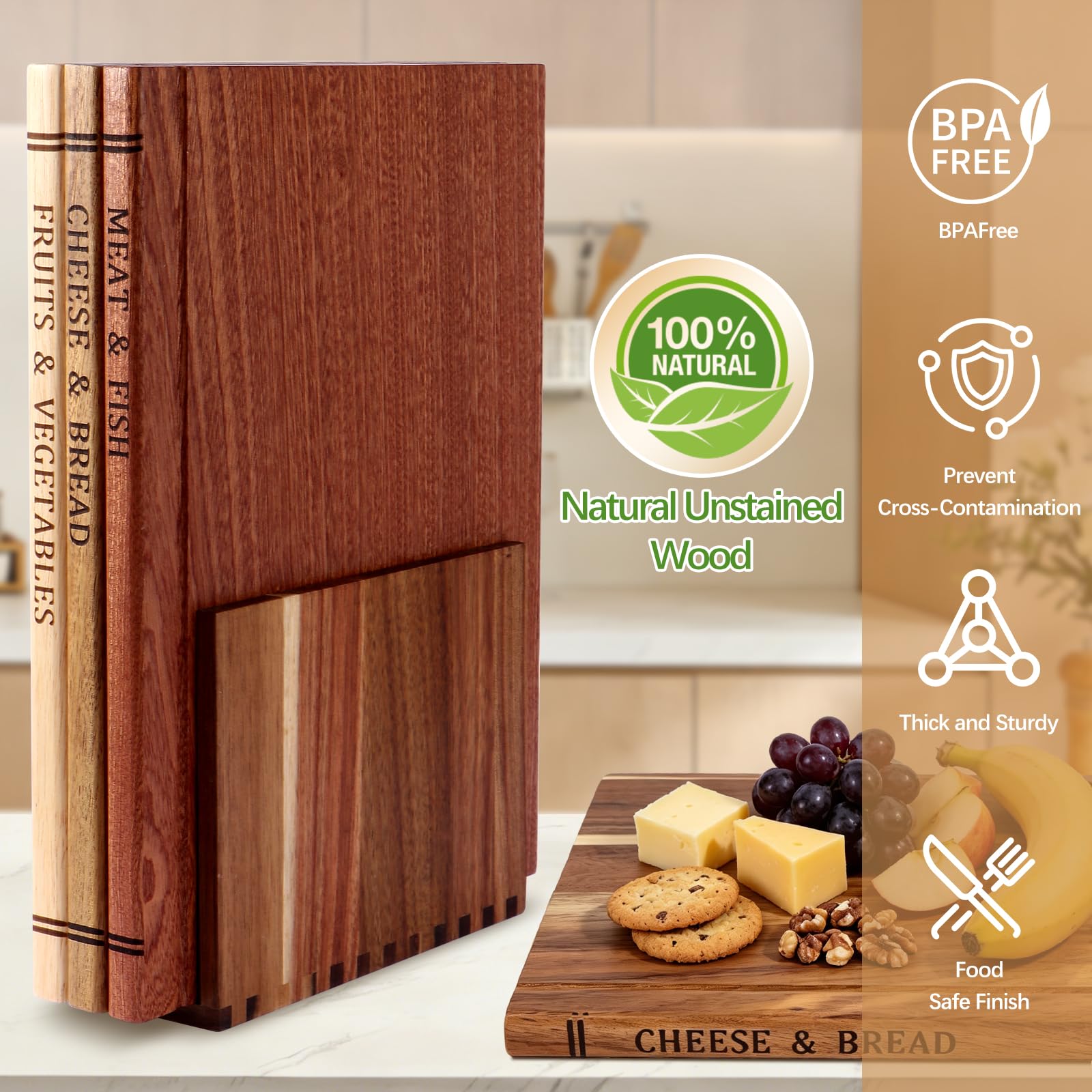 WoofWahouse planche utilisée pour servir charcuterie, présentation élégante