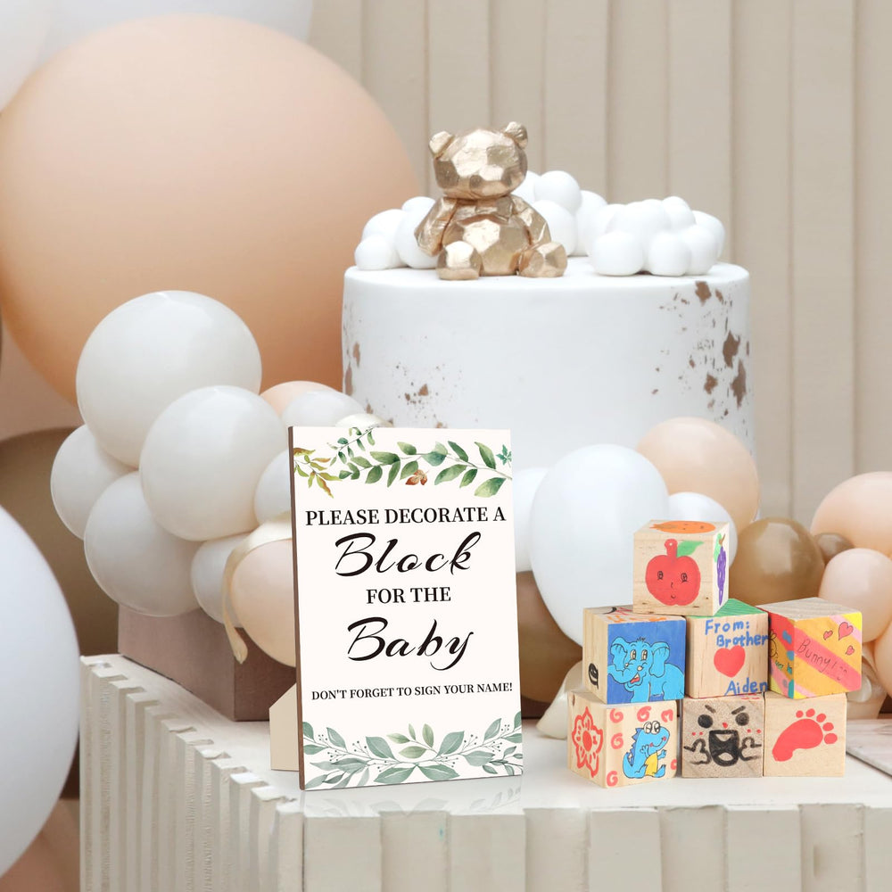 Invités utilisant le kit wookidel lors d'une baby shower, animation conviviale et créative