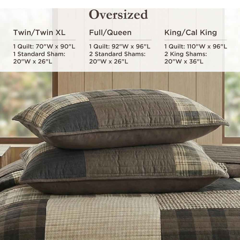Woolrich deux taies King assorties complétant le style et le maintien du lit