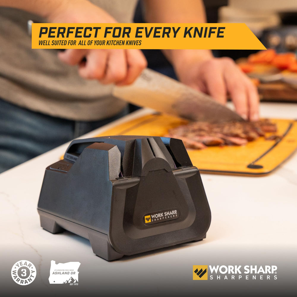 Work Sharp comparaison taille montrant compacité et rangement facile