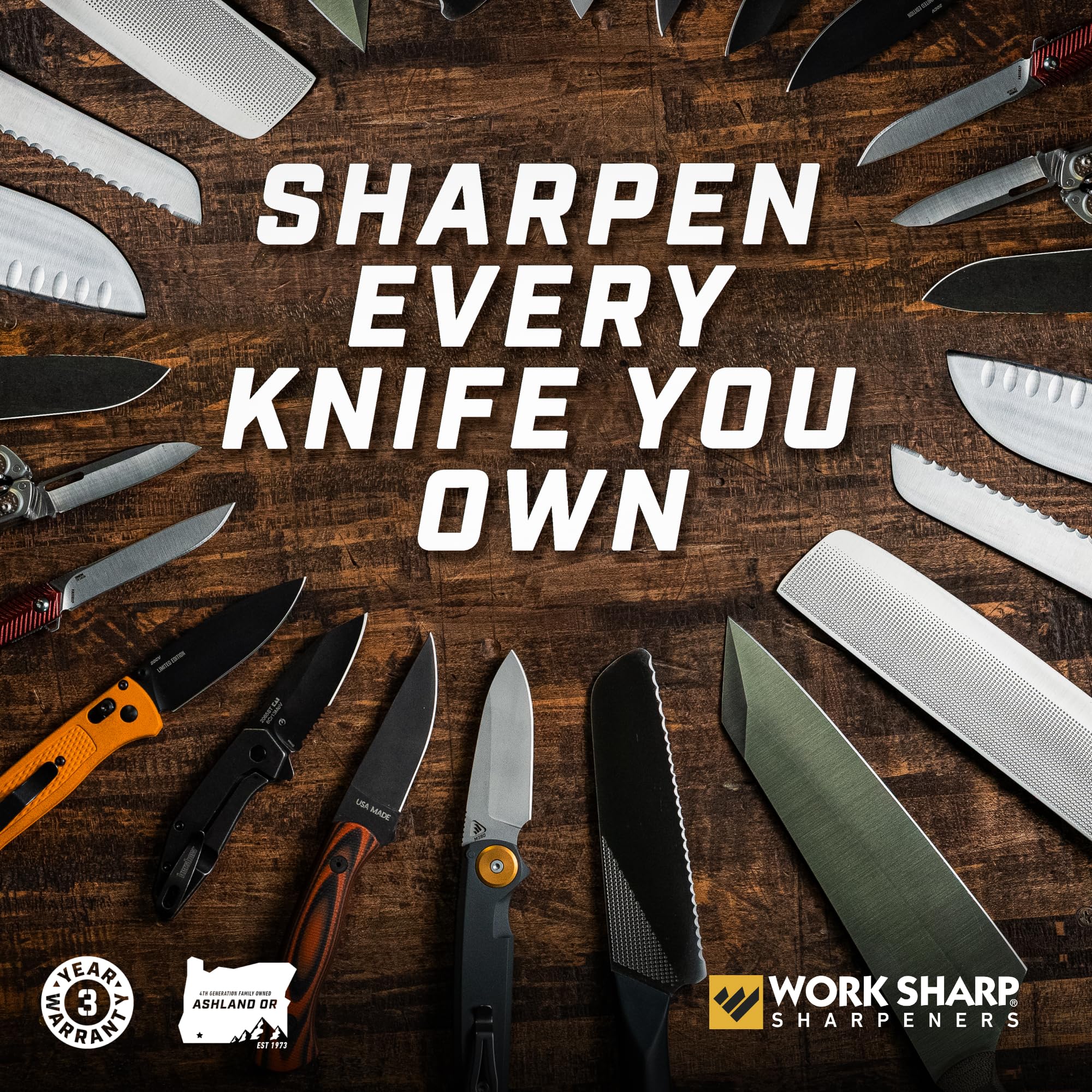WORK SHARP panneau de commandes illustrant contrôle électronique de vitesse