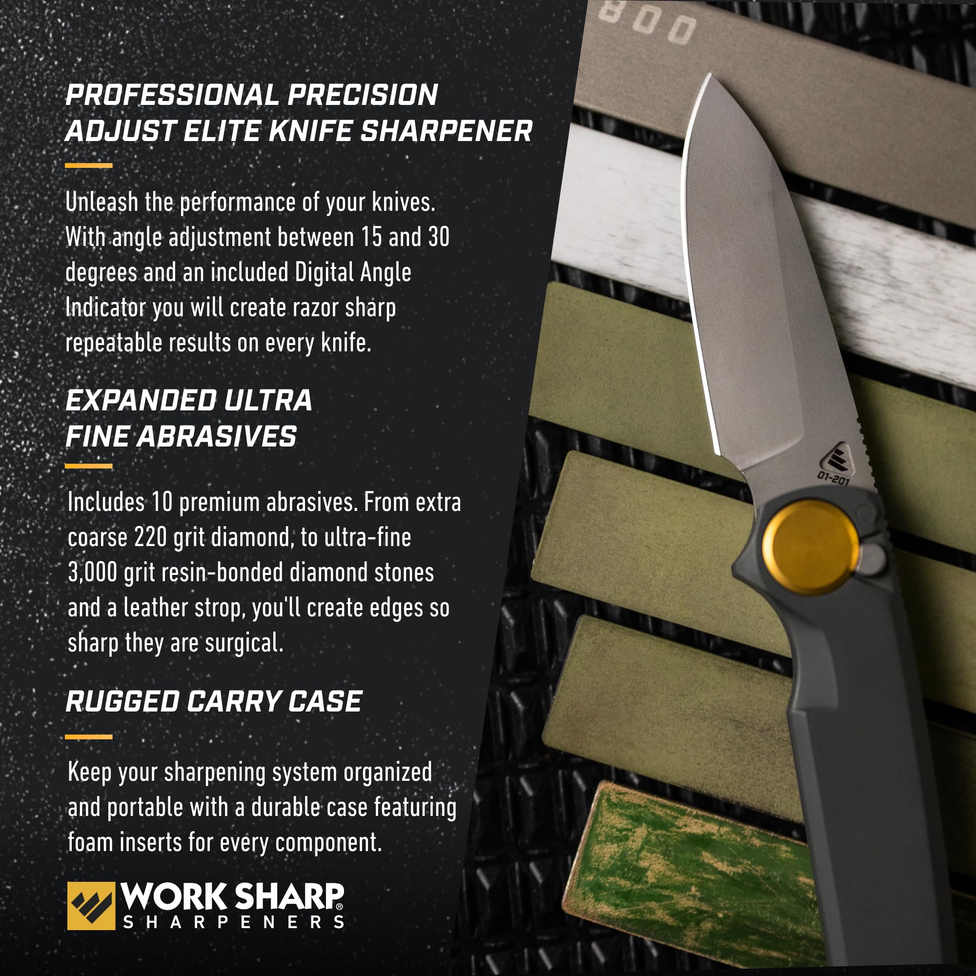Work Sharp affûtage petit couteau avec table d’appoint pour finesse
