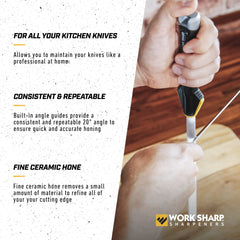 Work Sharp pied caoutchouc assurant stabilité et sécurité
