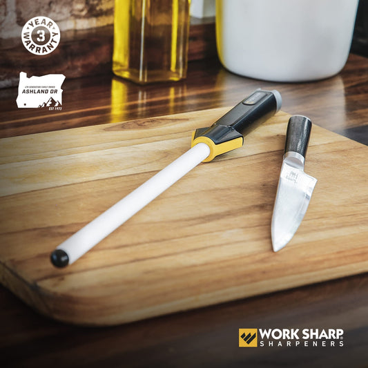 Work Sharp gros plan céramique montrant texture et durabilité