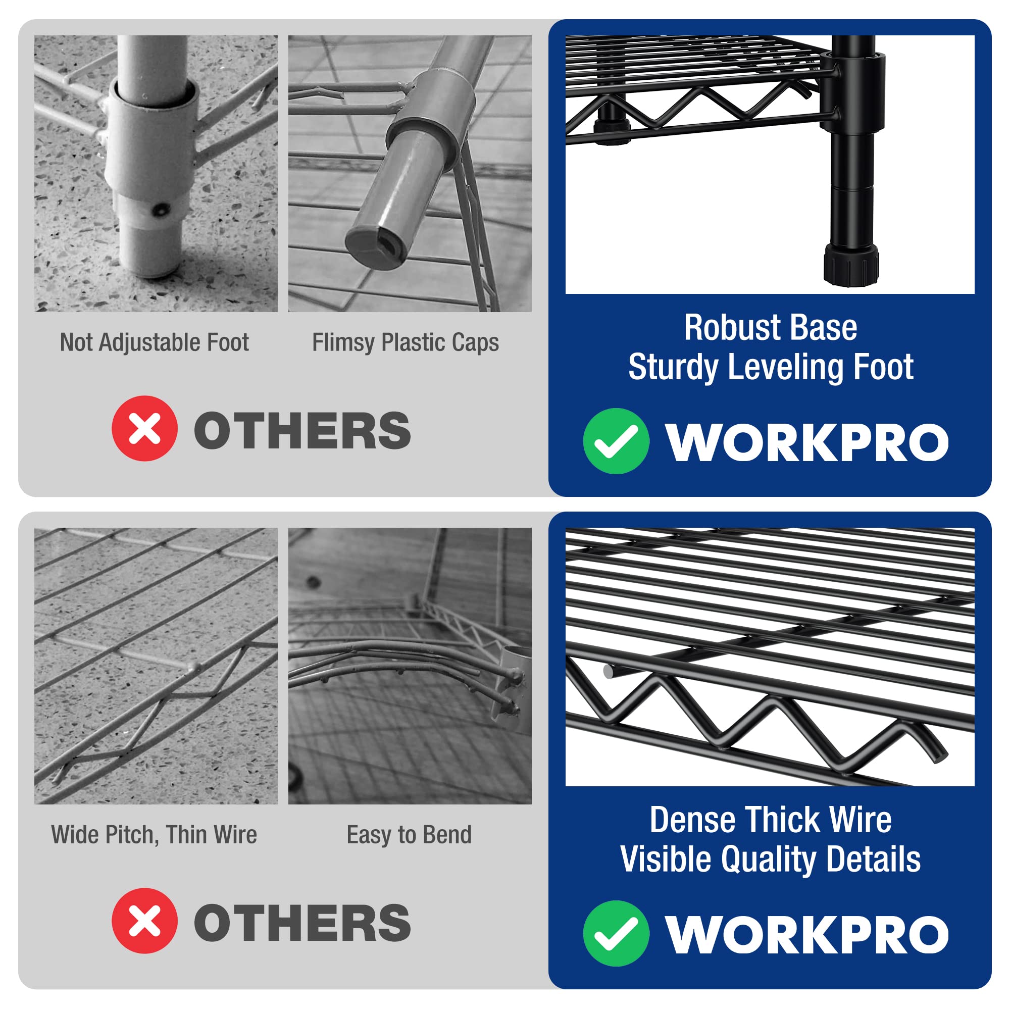 WORKPRO étagère en garage organisant outils et accessoires efficacement