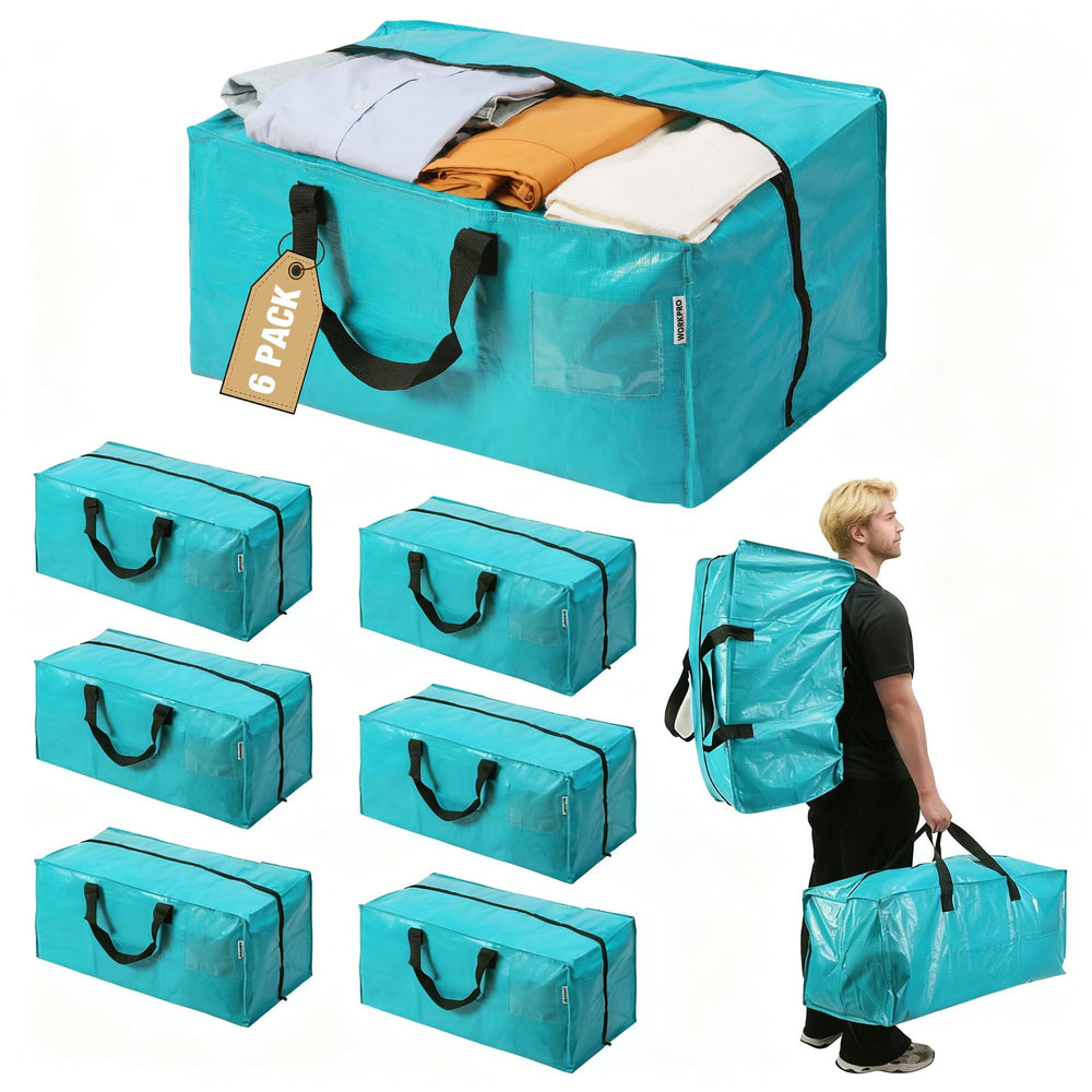 WORKPRO sac avant emballage montrant capacité et organisation