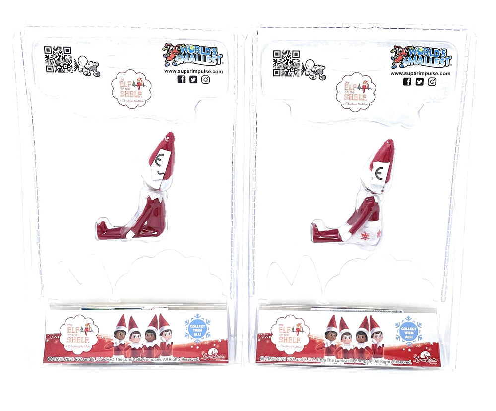 World's Smallest scène dans chaussette de Noël montrant idée cadeau compacte